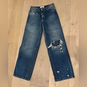 Free people boyfriend jeans size 24